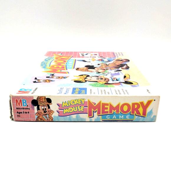 Disney Mickey Mouse Memory Game Milton Bradley 1990 Complete Ages 3+ Minnie VTG - Picture 3 of 5